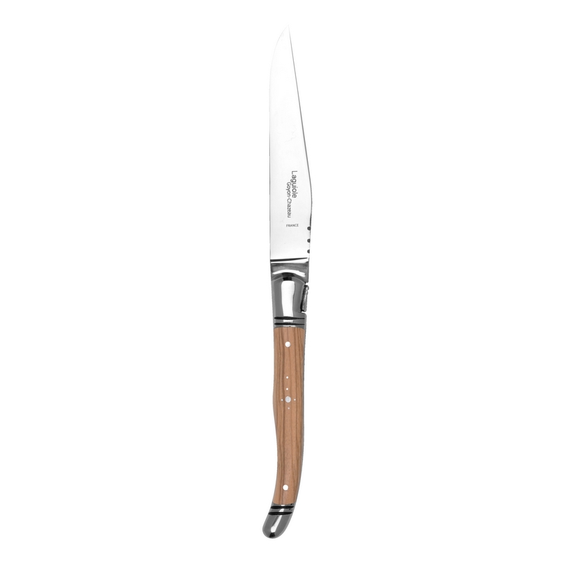 Coffret - 4 couteaux à steak - Laguiole - Manche en bois d'olivier - En  ligne