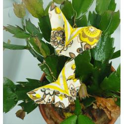 Boucles d'oreilles  origamis papillon