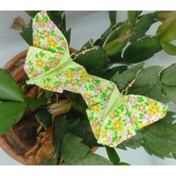 Boucles d'oreilles  origamis papillon