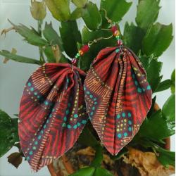 Boucles d'oreilles  origamis papillon