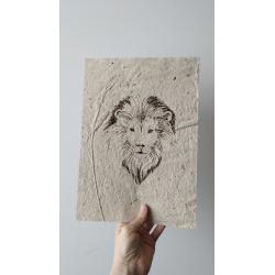 Affiche Lion, format A4